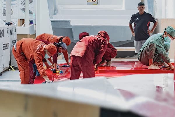 Alex Muravitsky at the Fortune Yachts facility in Bali