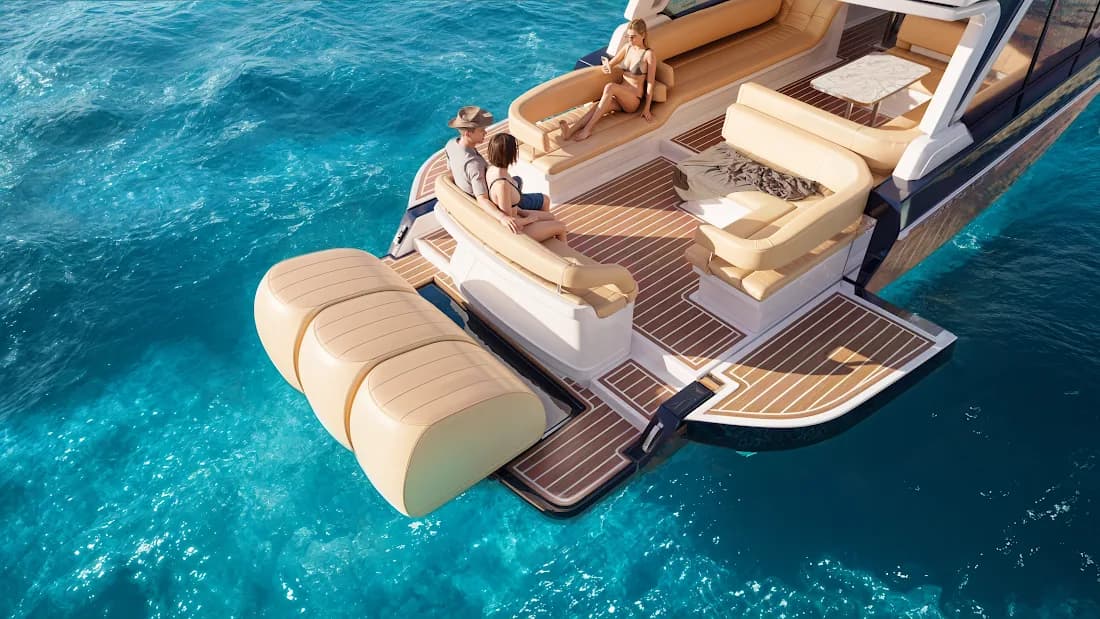 Hand-finished detailing on the Eldorado 40's deck and upholstery